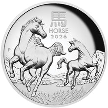 2026 $1 Year of the Horse High Relief 1oz Silver Coin