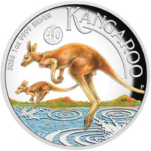 2026 $1  Kangaroo Coloured High Relief 1oz Silver Proof Coin