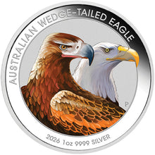 2026 $1 Wedge-tailed Eagle Coloured 1oz Silver Coin in Card
