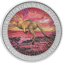 2026 $1 Sundowner Red Kangaroo Coloured 1oz Silver Coin in Card