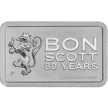 2026 Bon Scott 80th Birthday 10g Silver Minted Bar