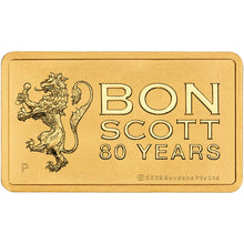 2026 Bon Scott 80th Birthday 1g Gold Minted Bar