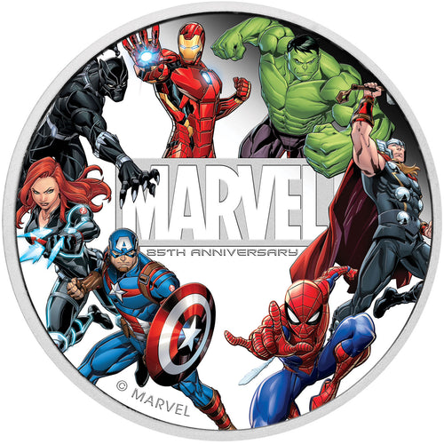 2024 Tuvalu 50c Marvel 85th Anniversary 1/2oz Silver Proof