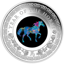 2026 $1 Lunar Opal Horse 1oz Silver Proof Coin