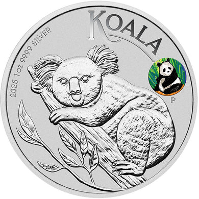 2025 $1 Beijing Coin Expo Koala Panda Privy 1oz Silver Coin