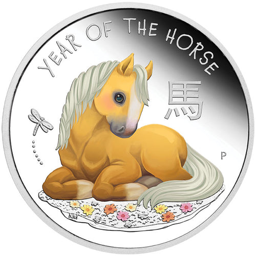 2026 Tuvalu 50c Baby Horse 1/2oz Silver Proof Coin