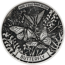 2025 $60 Butterfly Antique-Finish 2kg Silver Coin