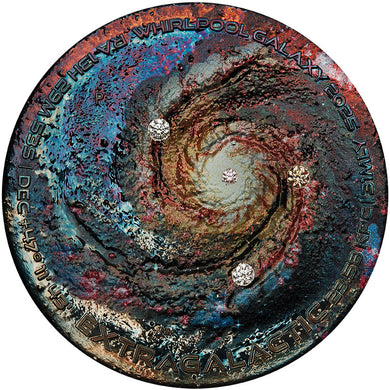 2025 $25 Extragalactic Patinaed 5oz Silver Coin w/four Diamonds