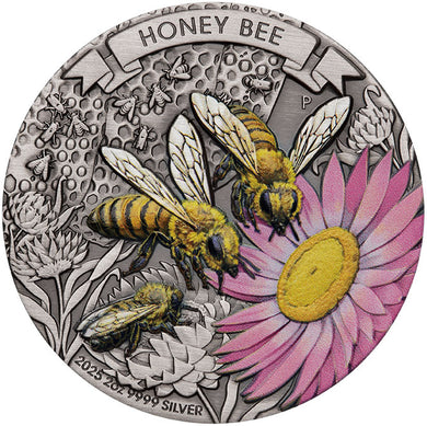 2025 $2 Honey Bee 2oz Silver Coin