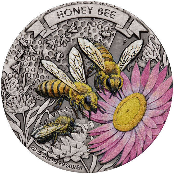 2025 $2 Honey Bee 2oz Silver Coin
