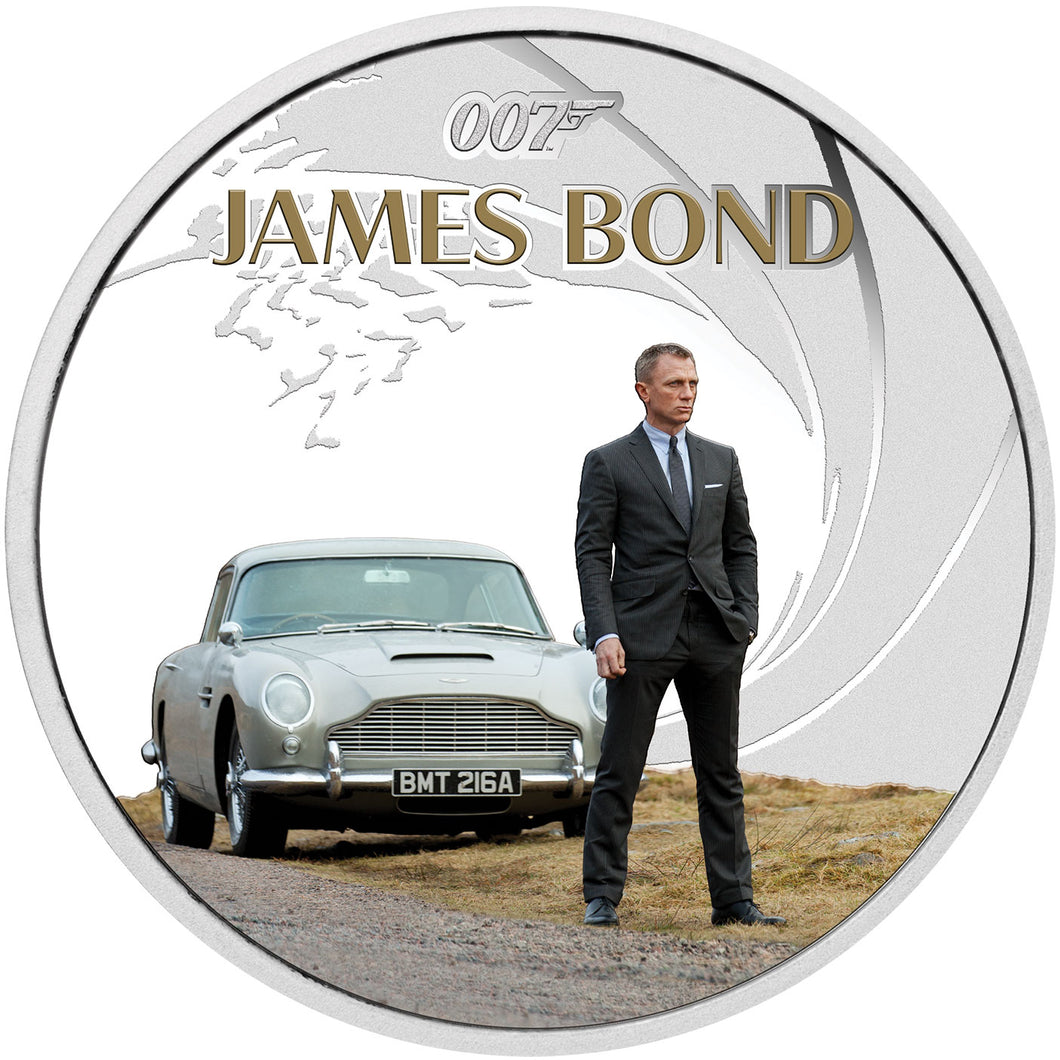 2024 Tuvalu $1 Bond - Daniel Craig DB5 1oz Silver Proof Coin