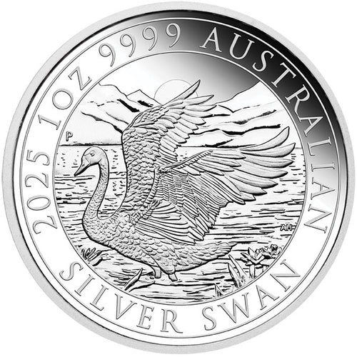 2025 $1 Perth Money Expo Swan 1oz Silver Proof Coin