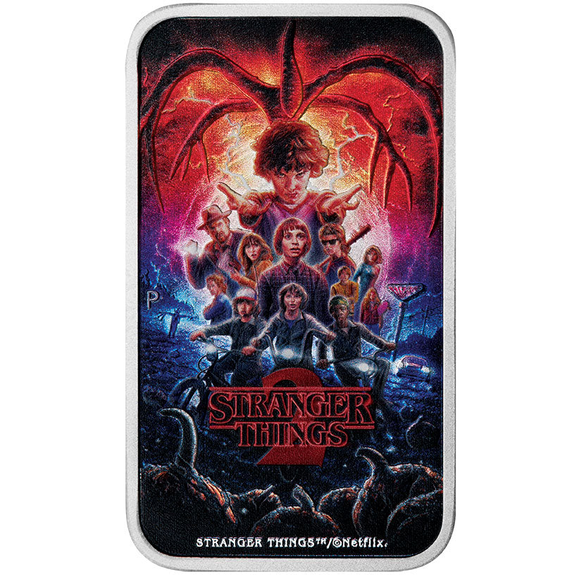 2026 Tuvalu $1 Stranger Things - Season TWO Rectangular 1oz Silver Coin