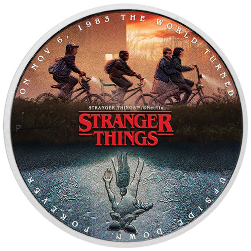 2026 Tuvalu $1 Stranger Things - The Upside Down 1oz Silver Coin