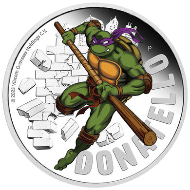 2025 Tuvalu $1 TMNT Donatello 1oz Silver Proof Coin