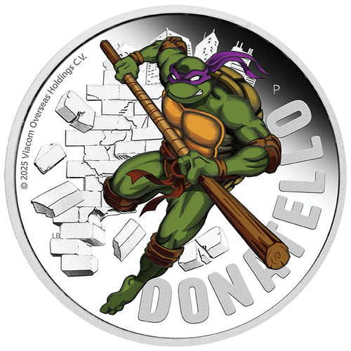 2025 Tuvalu $1 TMNT Donatello 1oz Silver Proof Coin