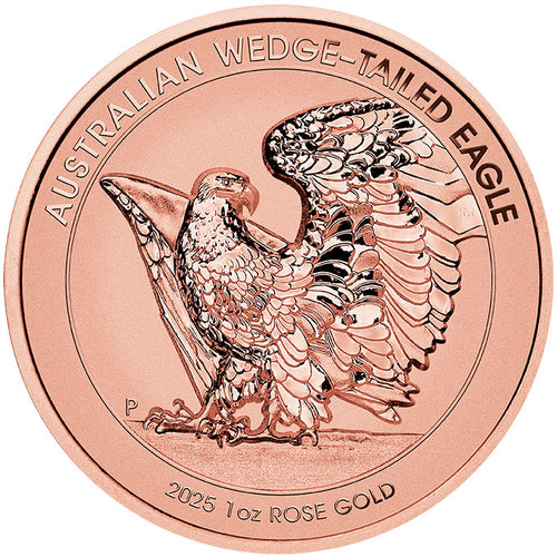 2025 $1 Wedge-tailed Eagle Ultra High Relief 1oz Rose Gold Reverse Proof Coin