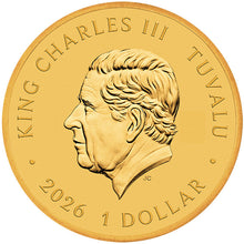 2026 Tuvalu $1 Stranger Things - Hawkins Gold-Plated Collector Coin