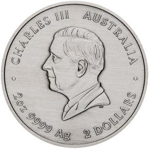 2025 $2 Emu Utingat  2oz Silver Coin