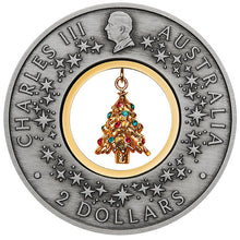 2025 $2 Santa's Workshop 2oz Silver Antiqued Coin