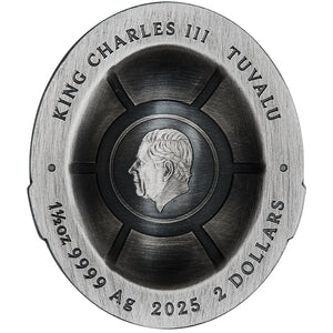 2025 Tuvalu $2 Teenage Mutant Ninja Turtles Domed Shell 1.5oz Silver Coin