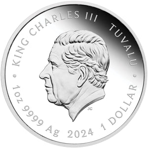 2024 Tuvalu $1 TMNT Michelangelo 1oz Silver Proof Coin