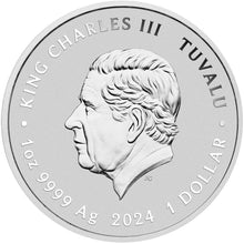 2024 Tuvalu $1 TMNT 40th Ann. Coloured 1oz Silver Coin in Card