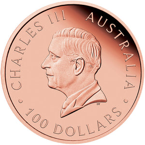 2025 $1 Wedge-tailed Eagle Ultra High Relief 1oz Rose Gold Reverse Proof Coin