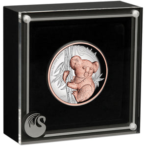 2024 $8 Koala Pink Gilded High Relief 5oz Silver Proof Coin