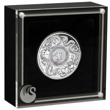 2024 $2 Double Dragon Mother of Pearl 2oz Silver Proof Coin