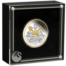 2026 $1 Australia's First Gold Rush Gilded 1oz Silver Proof Coin