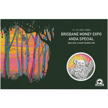 2026 $1 Brisbane Money Expo Koala Coloured 1oz Silver Coin