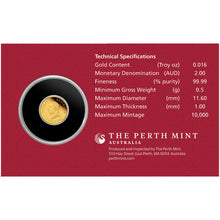 2026 $2 Year of the Horse 0.5g Gold Proof Coin