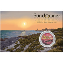 2026 $1 Sundowner Red Kangaroo Coloured 1oz Silver Coin in Card