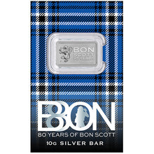2026 Bon Scott 80th Birthday 10g Silver Minted Bar