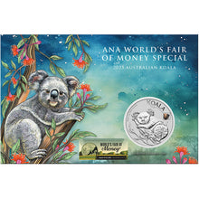 2025 $1 ANA Coin Show Koala w/ Bison Privy 1oz Silver Coin