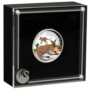 2025 $1 Kangaroo Coloured High Relief 1oz Silver Proof Coin