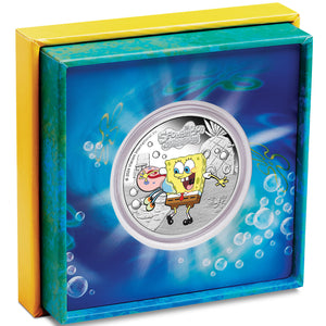 2024 Tuvalu $1 SpongeBob SquarePants – SpongeBob & Gary 1oz Silver Proof Coin