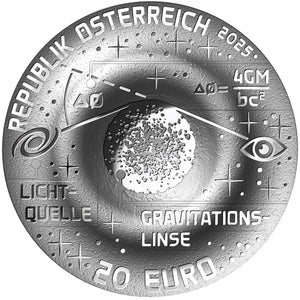 2025 Austria 20€ Einstein Ring Silver Proof Coin