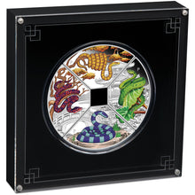 2025 Tuvalu $1 Year of the Snake Quadrant 1oz Silver Four-Coin Set