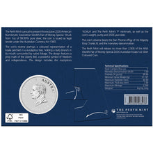2026 $1 Pittsburgh World's Fair of Money Koala Coloured 1oz Silver Coin w/Liberty Bell Privy Mark