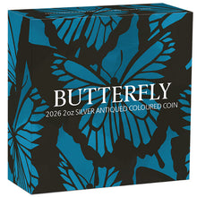 2026 $2 Butterfly 2oz Silver Coin