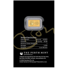 2026 Bon Scott 80th Birthday 1g Gold Minted Bar