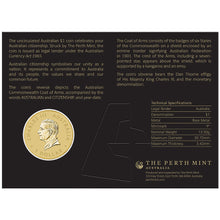 2026 $1 Citizenship BU Coin in Card