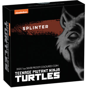 2025 Tuvalu $1 TMNT Master Splinter 1oz  Silver Proof Coin