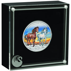 2025 $ Brumby Coloured 1oz Silver Coin