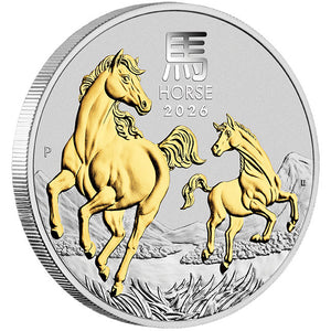2026 $1 Year of the Horse 1oz Silver Trio