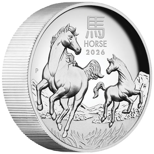2026 $8 Year of the Horse High Relief 5oz Silver Coin