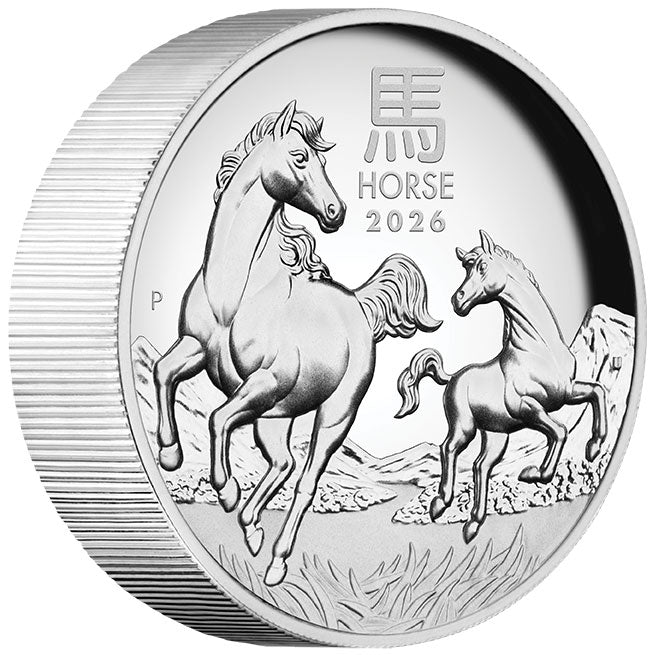 2026 $8 Year of the Horse High Relief 5oz Silver Coin