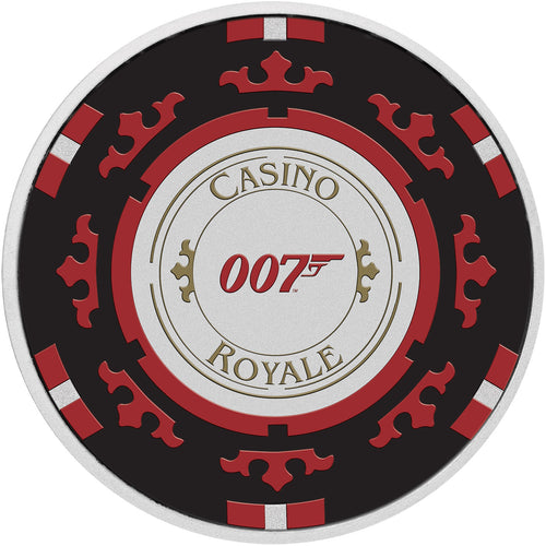 2023 Tuvalu $1 James Bond Casino Royale Coloured 1oz Silver Coin in Card